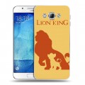 Дизайнерский пластиковый чехол для Samsung Galaxy A8 Король Лев