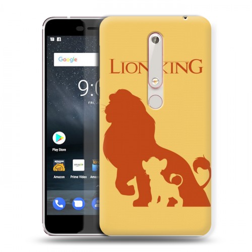 Дизайнерский пластиковый чехол для Nokia 6 (2018) Король Лев