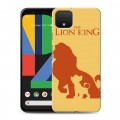 Дизайнерский пластиковый чехол для Google Pixel 4 Король Лев