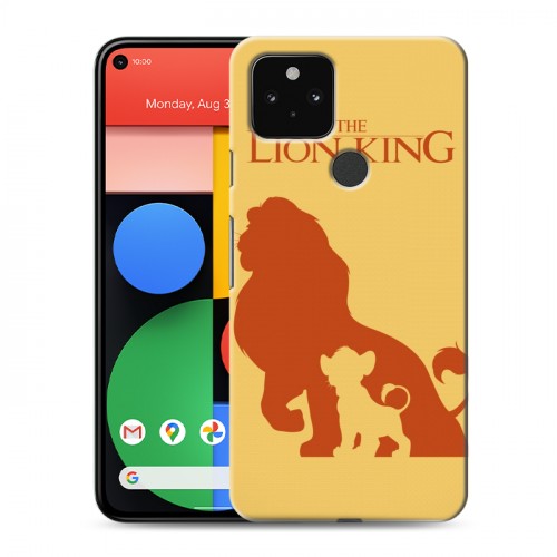 Дизайнерский пластиковый чехол для Google Pixel 5 Король Лев