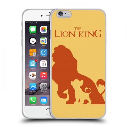 Дизайнерский силиконовый чехол для Iphone 6 Plus/6s Plus Король Лев