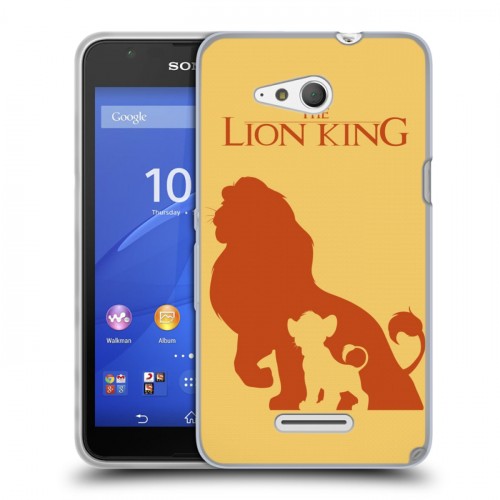 Дизайнерский пластиковый чехол для Sony Xperia E4g Король Лев
