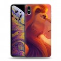 Дизайнерский силиконовый чехол для Iphone Xs Max Король Лев