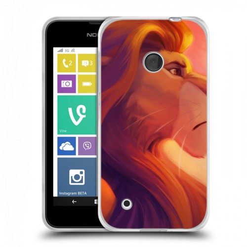 Дизайнерский пластиковый чехол для Nokia Lumia 530 Король Лев