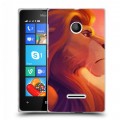 Дизайнерский пластиковый чехол для Microsoft Lumia 435 Король Лев