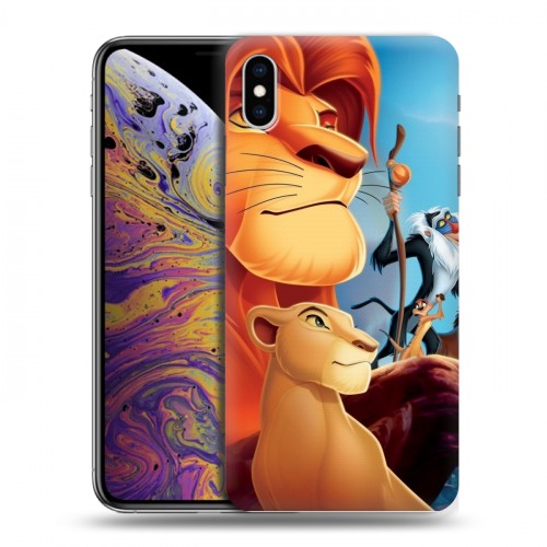 Дизайнерский силиконовый чехол для Iphone Xs Max Король Лев