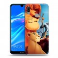 Дизайнерский пластиковый чехол для Huawei Y6 (2019) Король Лев