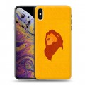 Дизайнерский силиконовый чехол для Iphone Xs Max Король Лев