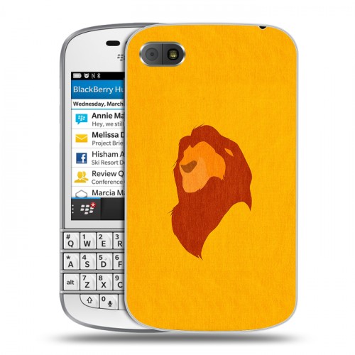 Дизайнерский пластиковый чехол для BlackBerry Q10 Король Лев