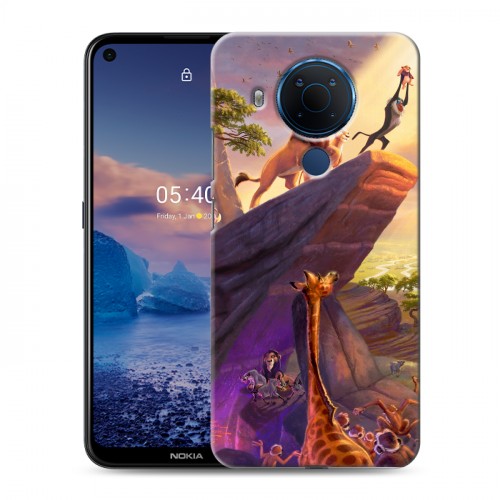 Дизайнерский силиконовый чехол для Nokia 5.4 Король Лев