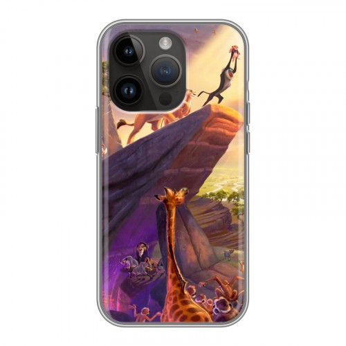 Дизайнерский силиконовый чехол для Iphone 14 Pro Король Лев