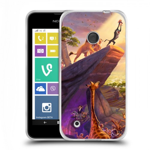 Дизайнерский пластиковый чехол для Nokia Lumia 530 Король Лев