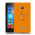 Дизайнерский пластиковый чехол для Microsoft Lumia 435 Король Лев