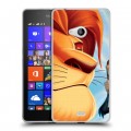 Дизайнерский пластиковый чехол для Microsoft Lumia 540 Король Лев
