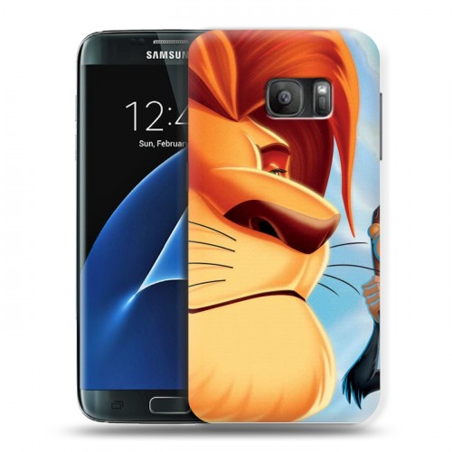Дизайнерский силиконовый с усиленными углами чехол для Samsung Galaxy S7 Король Лев