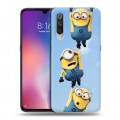 Дизайнерский силиконовый с усиленными углами чехол для Xiaomi Mi9 Миньоны