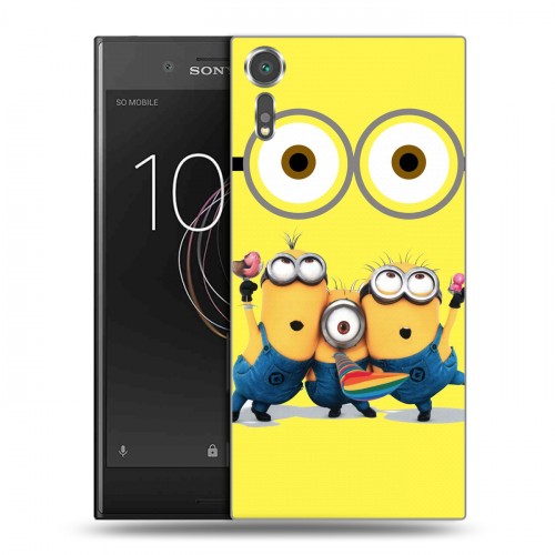 Дизайнерский пластиковый чехол для Sony Xperia XZs Миньоны