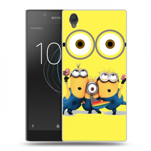 Дизайнерский пластиковый чехол для Sony Xperia L1 Миньоны