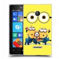 Дизайнерский пластиковый чехол для Microsoft Lumia 435 Миньоны