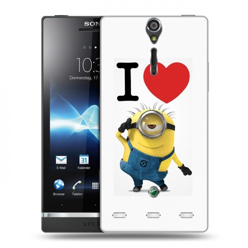 Дизайнерский пластиковый чехол для Sony Xperia S Миньоны