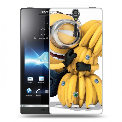 Дизайнерский пластиковый чехол для Sony Xperia S Миньоны