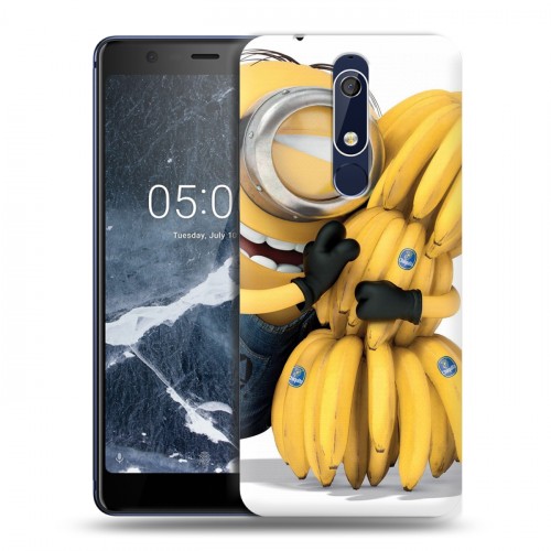 Дизайнерский пластиковый чехол для Nokia 5.1 Миньоны