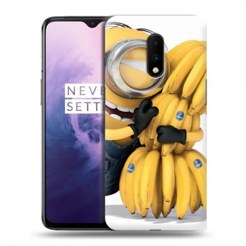 Дизайнерский пластиковый чехол для OnePlus 7 Миньоны