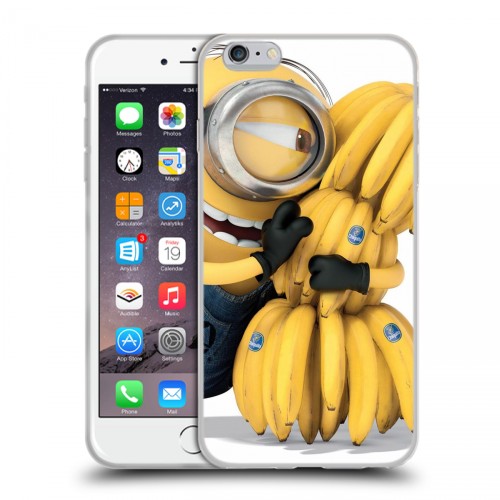 Дизайнерский силиконовый чехол для Iphone 6 Plus/6s Plus Миньоны