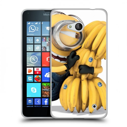 Дизайнерский пластиковый чехол для Microsoft Lumia 640 Миньоны