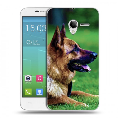 Дизайнерский силиконовый чехол для Alcatel One Touch POP 3 5 Собаки