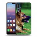 Дизайнерский силиконовый с усиленными углами чехол для Huawei P20 Pro Собаки