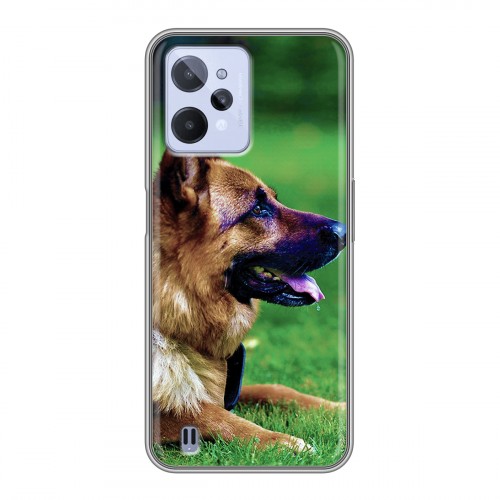 Дизайнерский силиконовый с усиленными углами чехол для Realme C31 Собаки