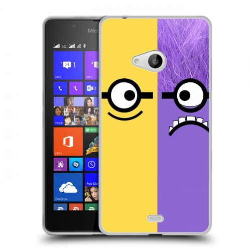 Дизайнерский пластиковый чехол для Microsoft Lumia 540 Миньоны