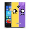 Дизайнерский пластиковый чехол для Microsoft Lumia 435 Миньоны