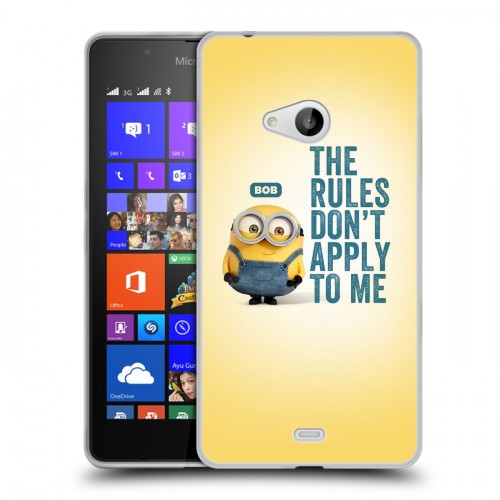 Дизайнерский пластиковый чехол для Microsoft Lumia 540 Миньоны