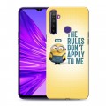 Дизайнерский силиконовый чехол для Realme 5 Миньоны