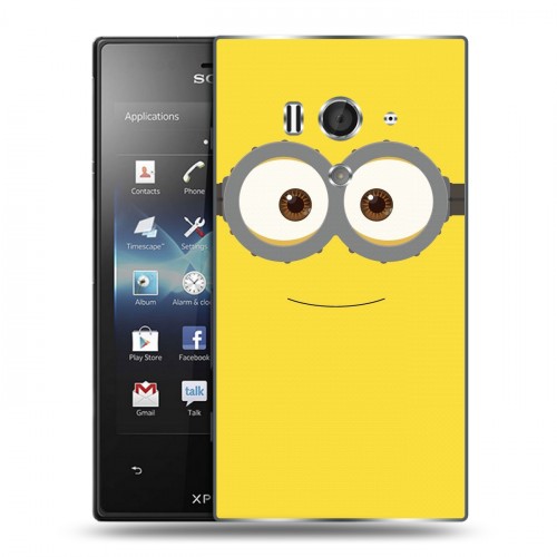 Дизайнерский пластиковый чехол для Sony Xperia acro S Миньоны