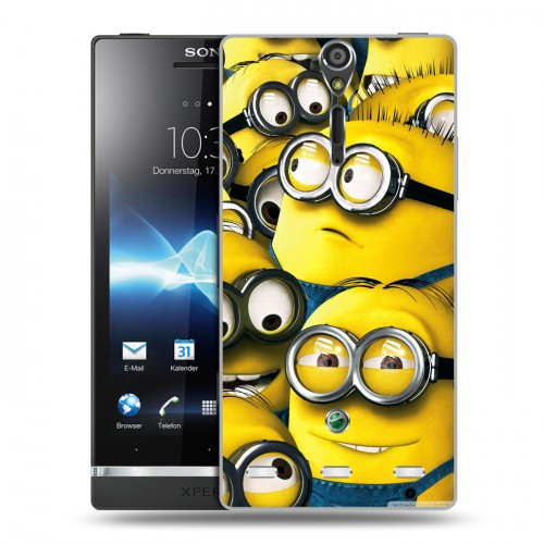 Дизайнерский пластиковый чехол для Sony Xperia S Миньоны