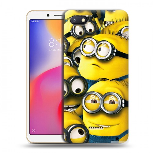 Дизайнерский пластиковый чехол для Xiaomi RedMi 6A Миньоны