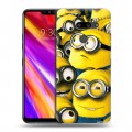 Дизайнерский пластиковый чехол для LG G8 ThinQ Миньоны