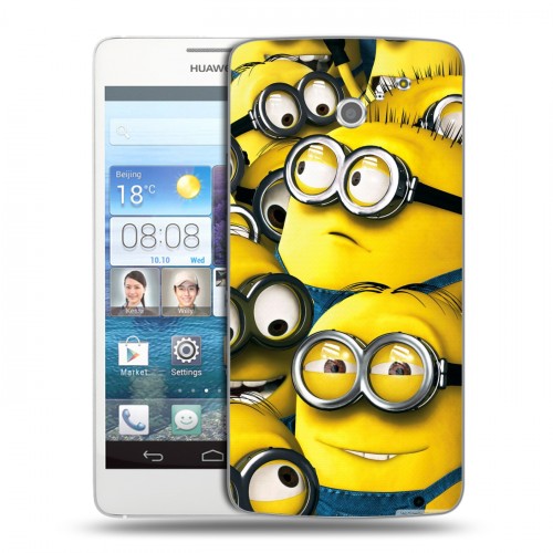 Дизайнерский пластиковый чехол для Huawei Ascend D2 Миньоны