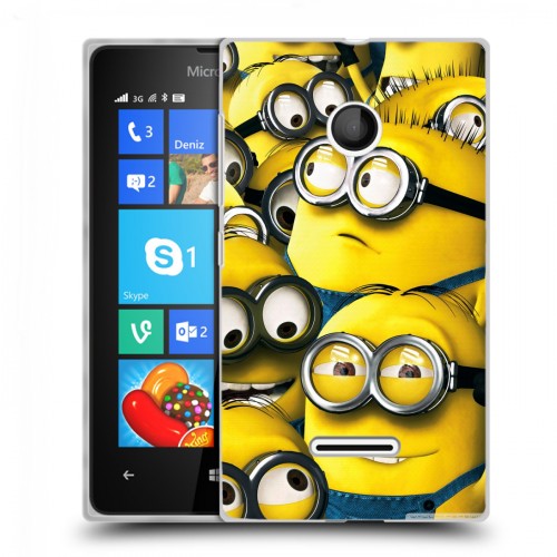 Дизайнерский пластиковый чехол для Microsoft Lumia 435 Миньоны