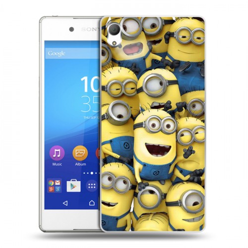 Дизайнерский пластиковый чехол для Sony Xperia Z3+ Миньоны