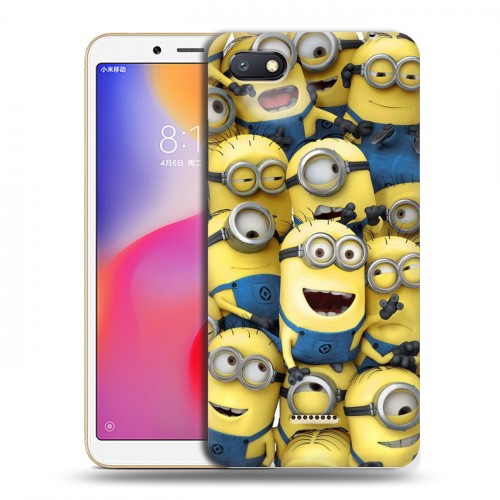 Дизайнерский пластиковый чехол для Xiaomi RedMi 6A Миньоны