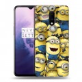 Дизайнерский пластиковый чехол для OnePlus 7 Миньоны