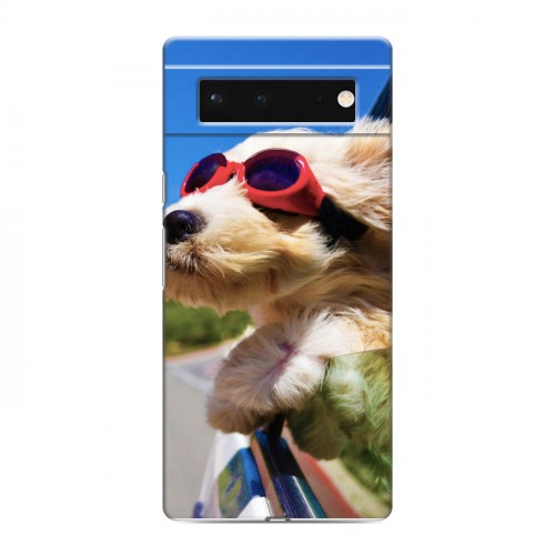Дизайнерский силиконовый с усиленными углами чехол для Google Pixel 6 Собаки
