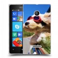 Дизайнерский пластиковый чехол для Microsoft Lumia 435 Собаки