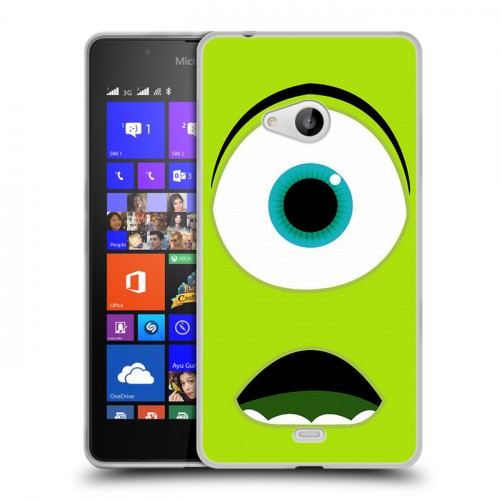 Дизайнерский пластиковый чехол для Microsoft Lumia 540 Коорпорация монстров
