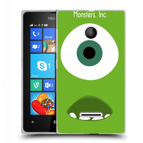 Дизайнерский пластиковый чехол для Microsoft Lumia 435 Корпорация монстров