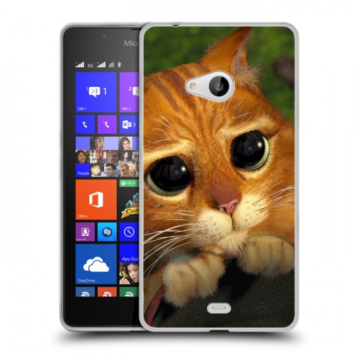 Дизайнерский пластиковый чехол для Microsoft Lumia 540 Шрек